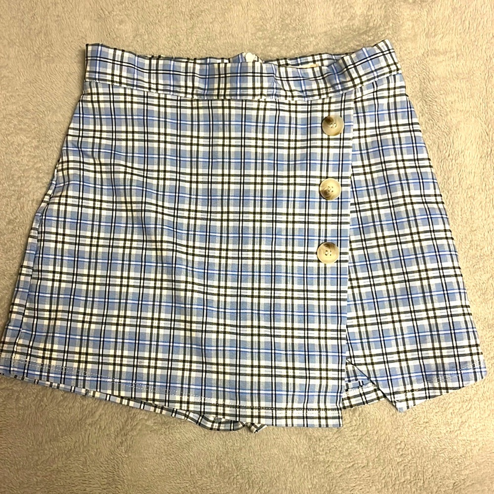 plaid mini skirt